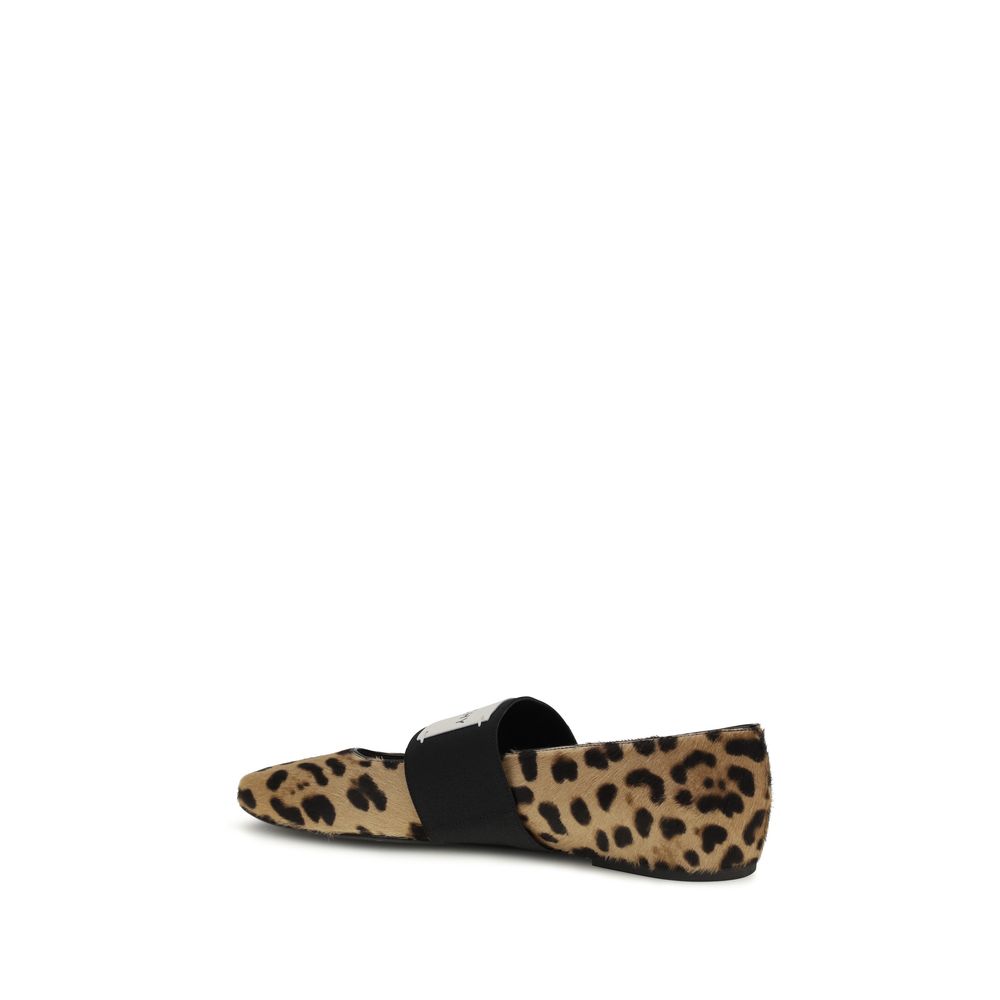 Givenchy Beige Calf Leather Bos Taurus Ballet Flats-3