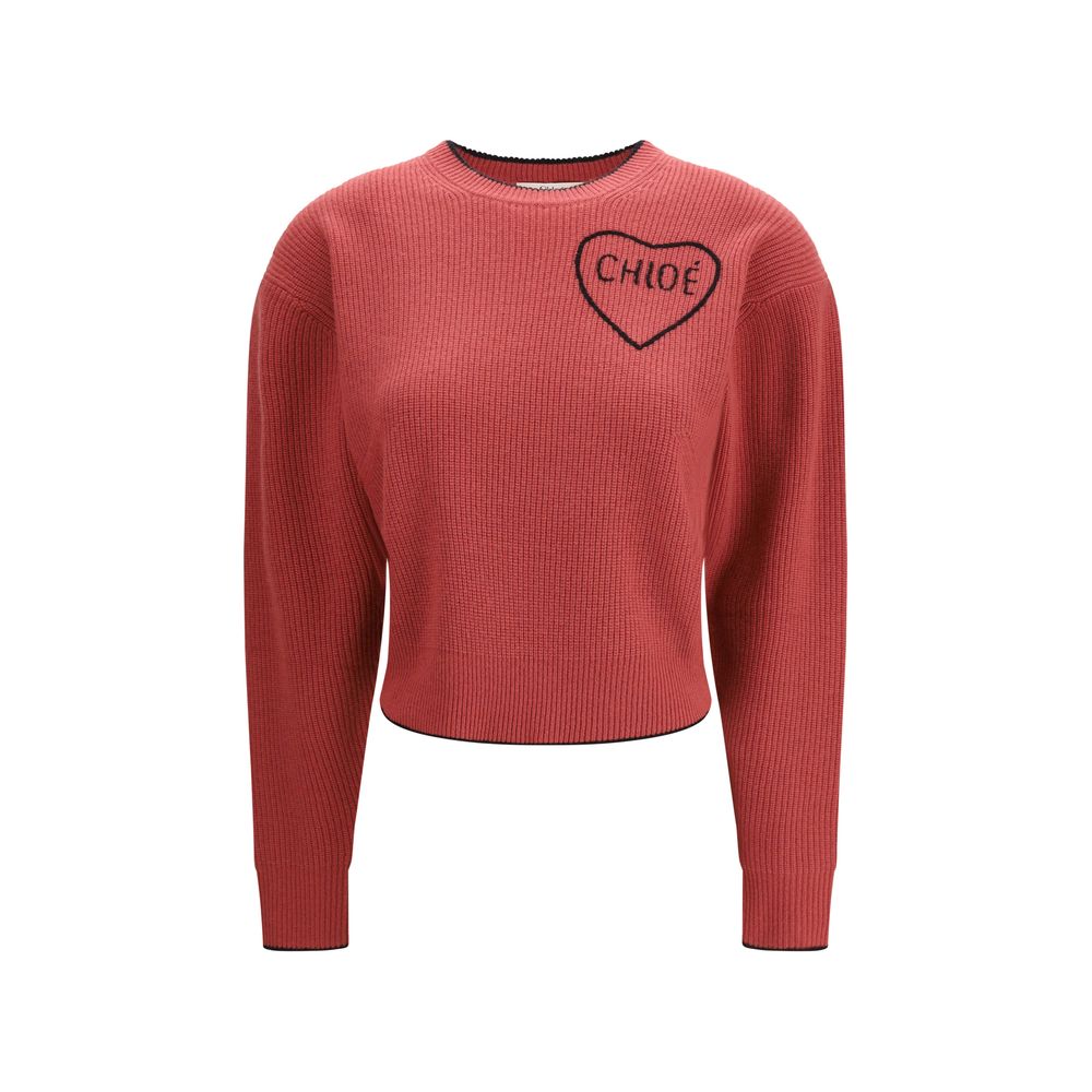 Chloé Mehrfarbiger Wollpullover-1