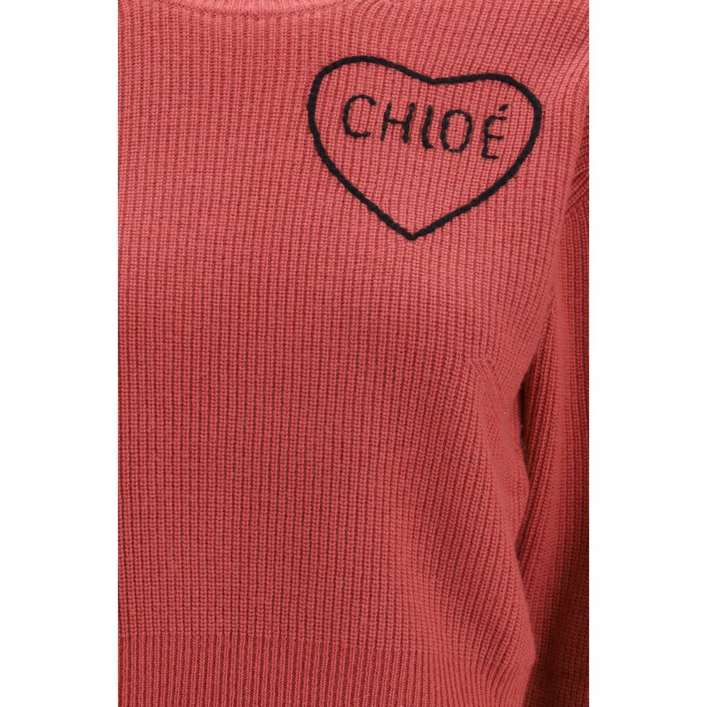 Chloé Mehrfarbiger Wollpullover-3