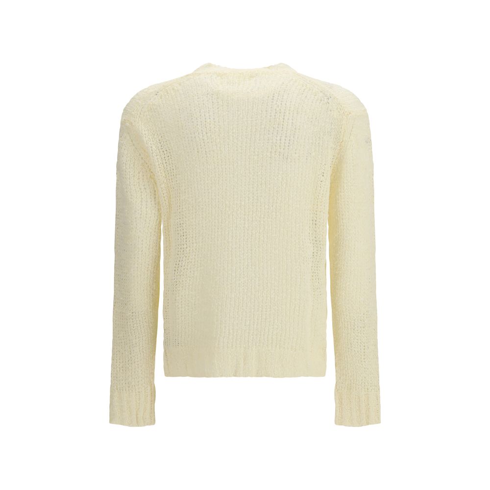 Jil Sander Zweifarbiger Sweatshirt aus Leinen-2
