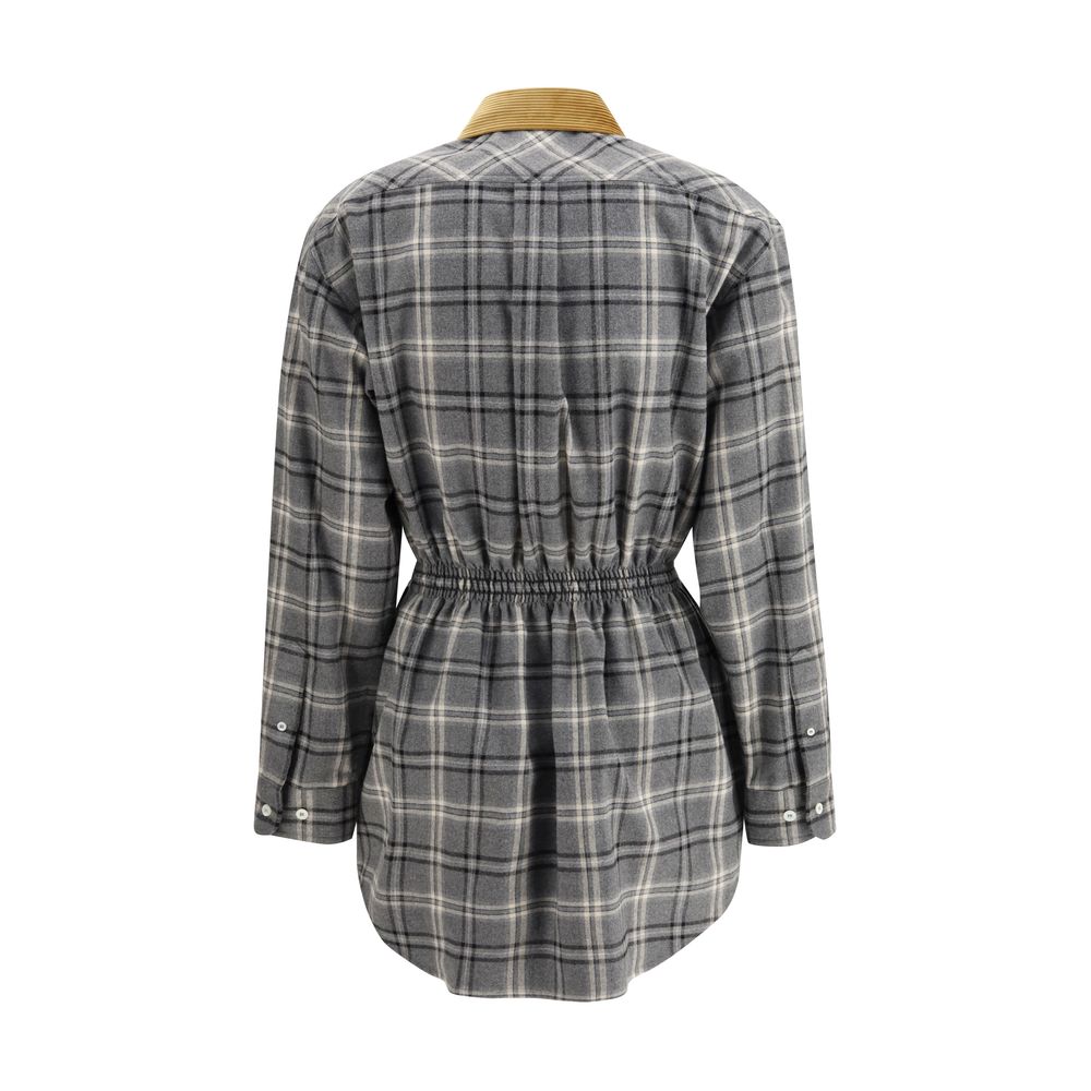 Miu Miu Grey Cotton Casual Dress-2