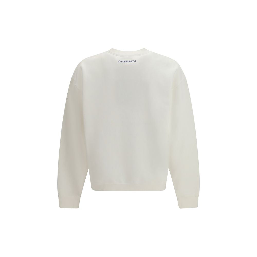 Dsquared² White Cotton Sweatshirt-2