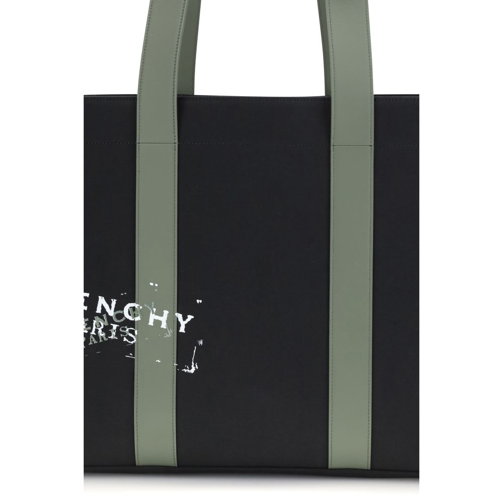 Givenchy Black Cotton Shoulder Bag-4
