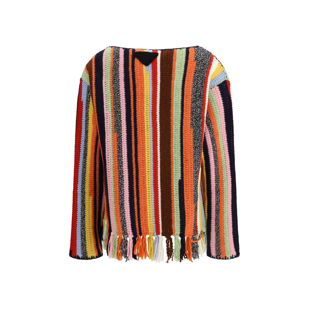 Prada Mehrfarbiger Wollpullover-2