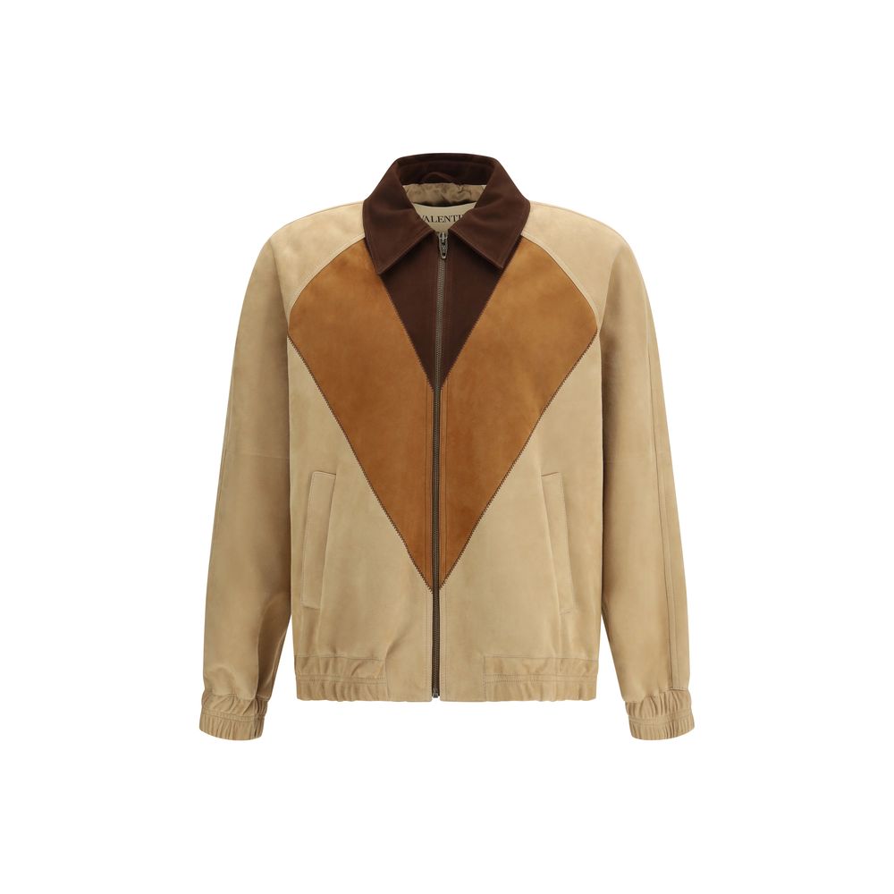 Valentino Brown Goatskin Leather Jacket