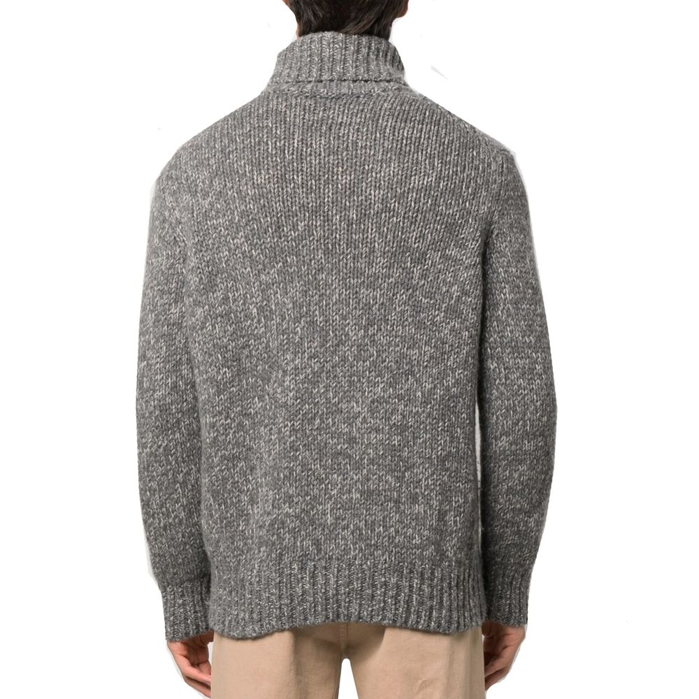 Brunello Cucinelli Grey Cashmere Sweater-3