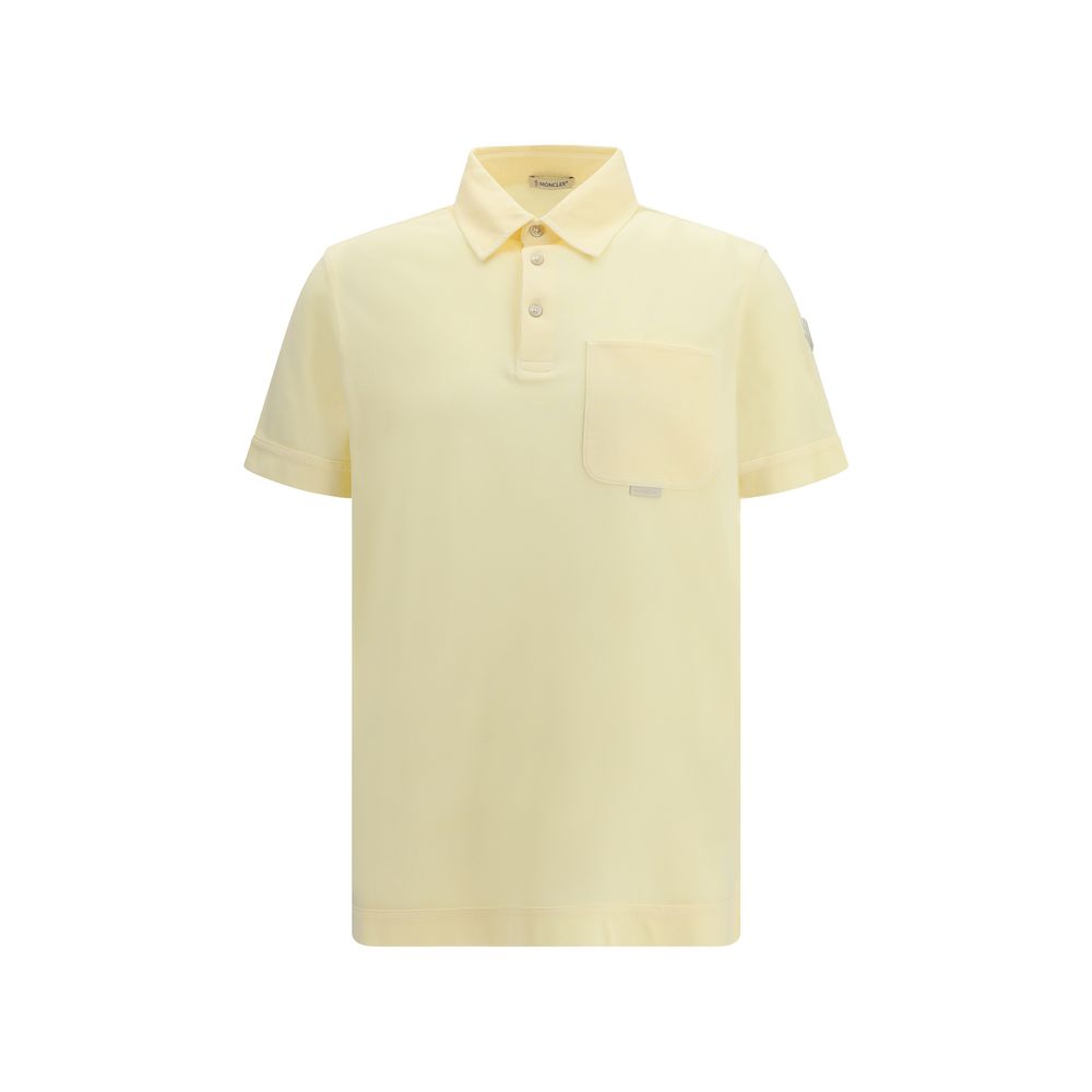Moncler Two-Tone Cotton Piqué Polo Shirt
