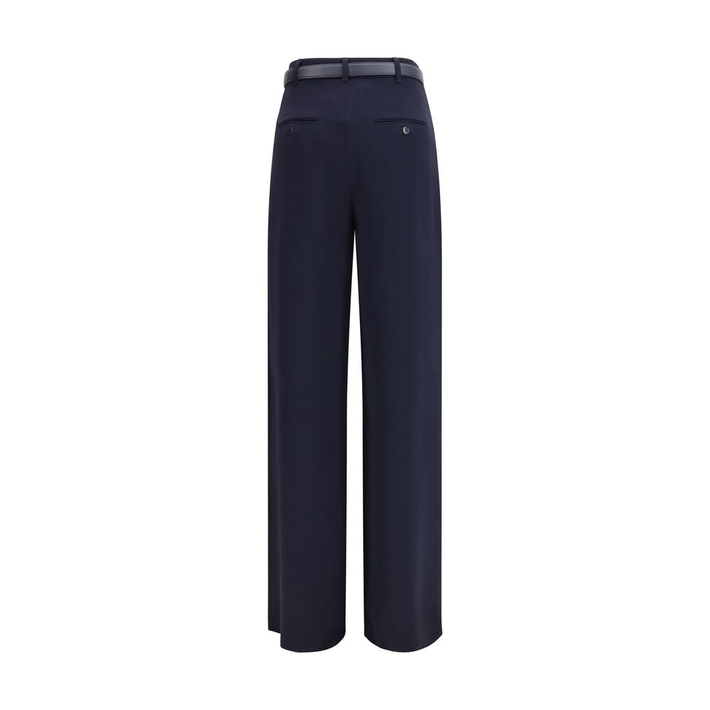 Max Mara Blue Triacetate Leisure Trousers-2