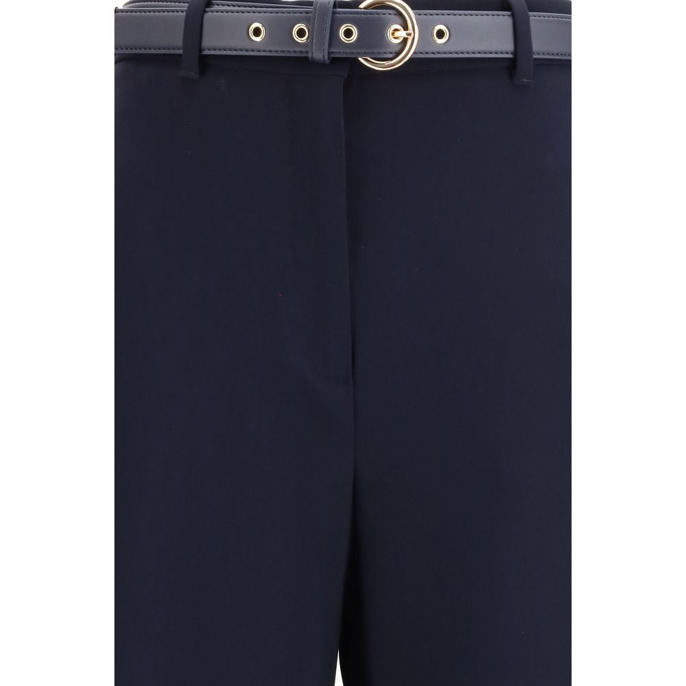 Max Mara Blue Triacetate Leisure Trousers-3