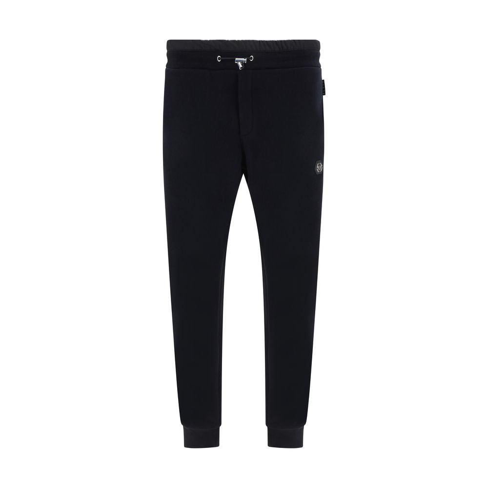 Philipp Plein Black Cotton Jogging Pants (Tracksuit Bottoms)-1