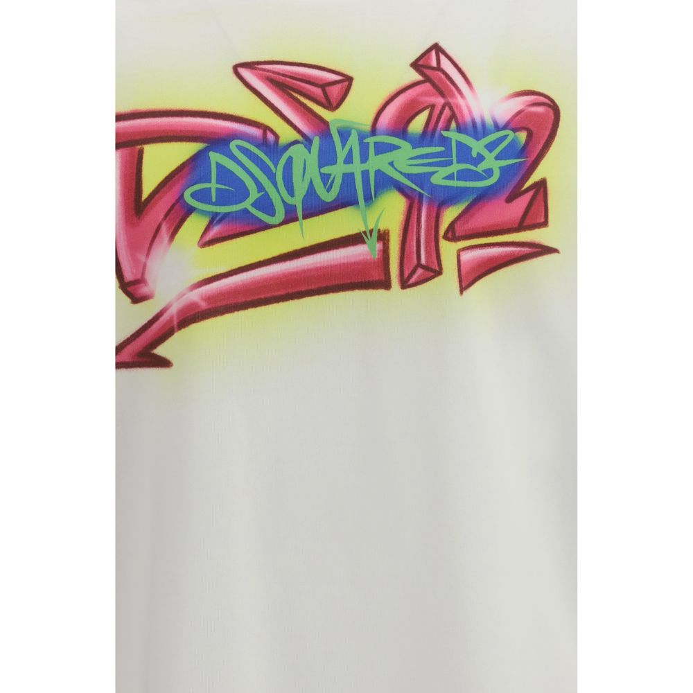 Dsquared² White Cotton T-Shirt-3