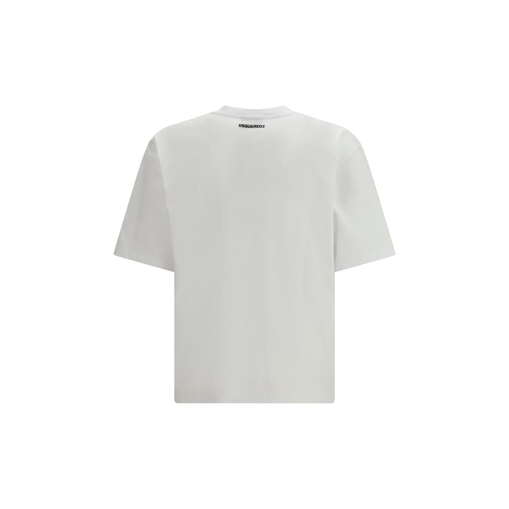 Dsquared² White Cotton T-Shirt-2