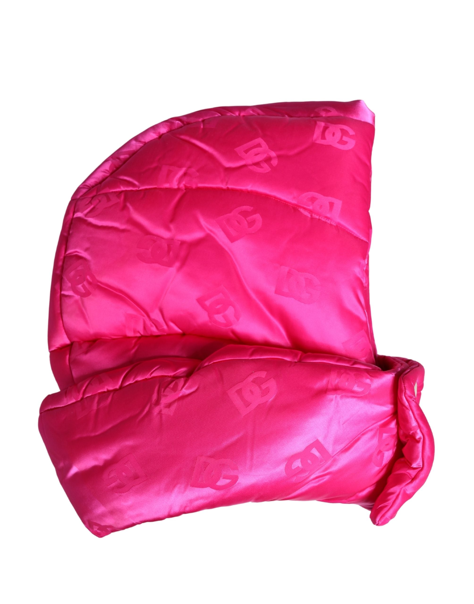 Dolce & Gabbana Men's Pink Logo Print Full Head Scarf Hat-1