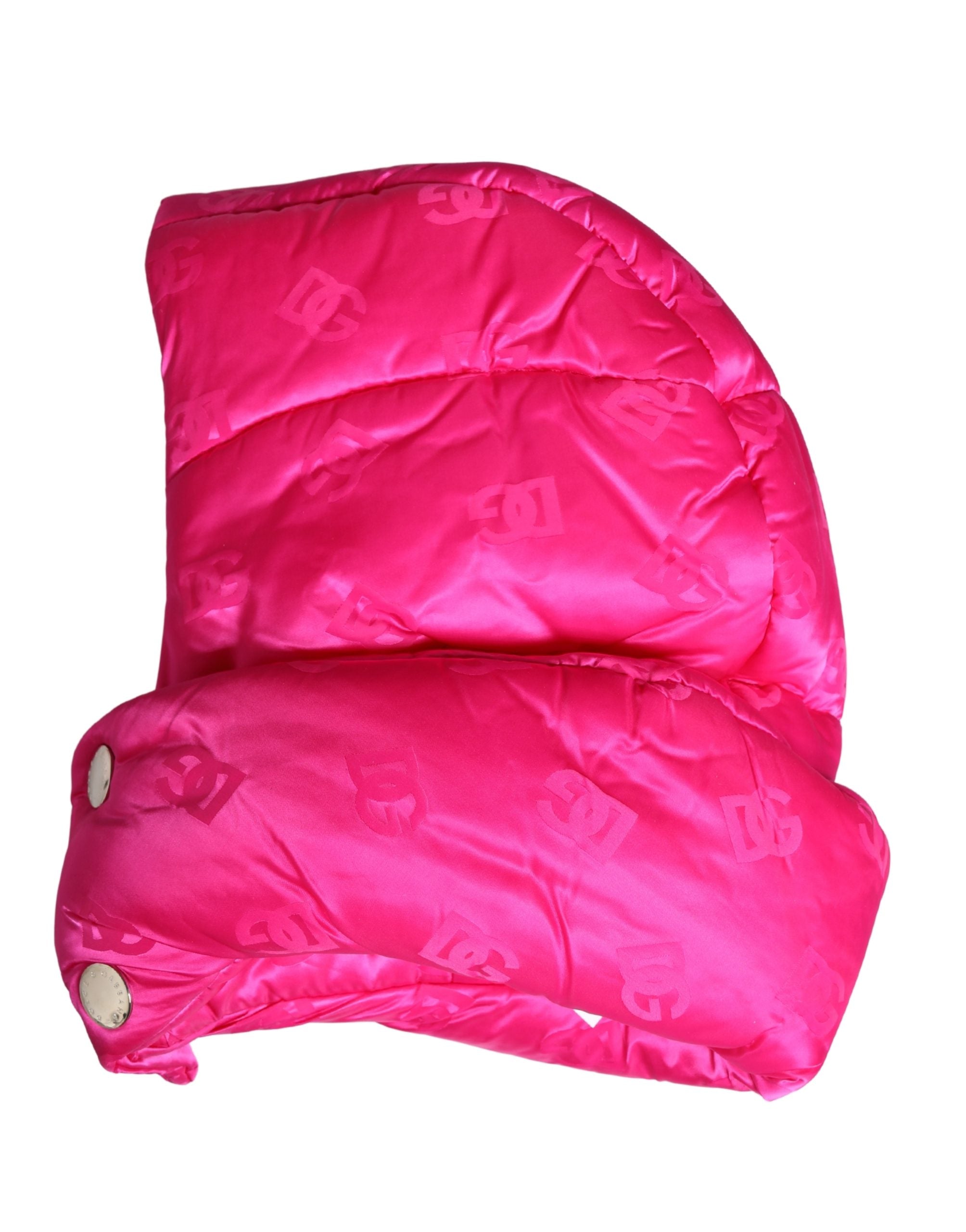 Dolce & Gabbana Men's Pink Logo Print Full Head Scarf Hat-3