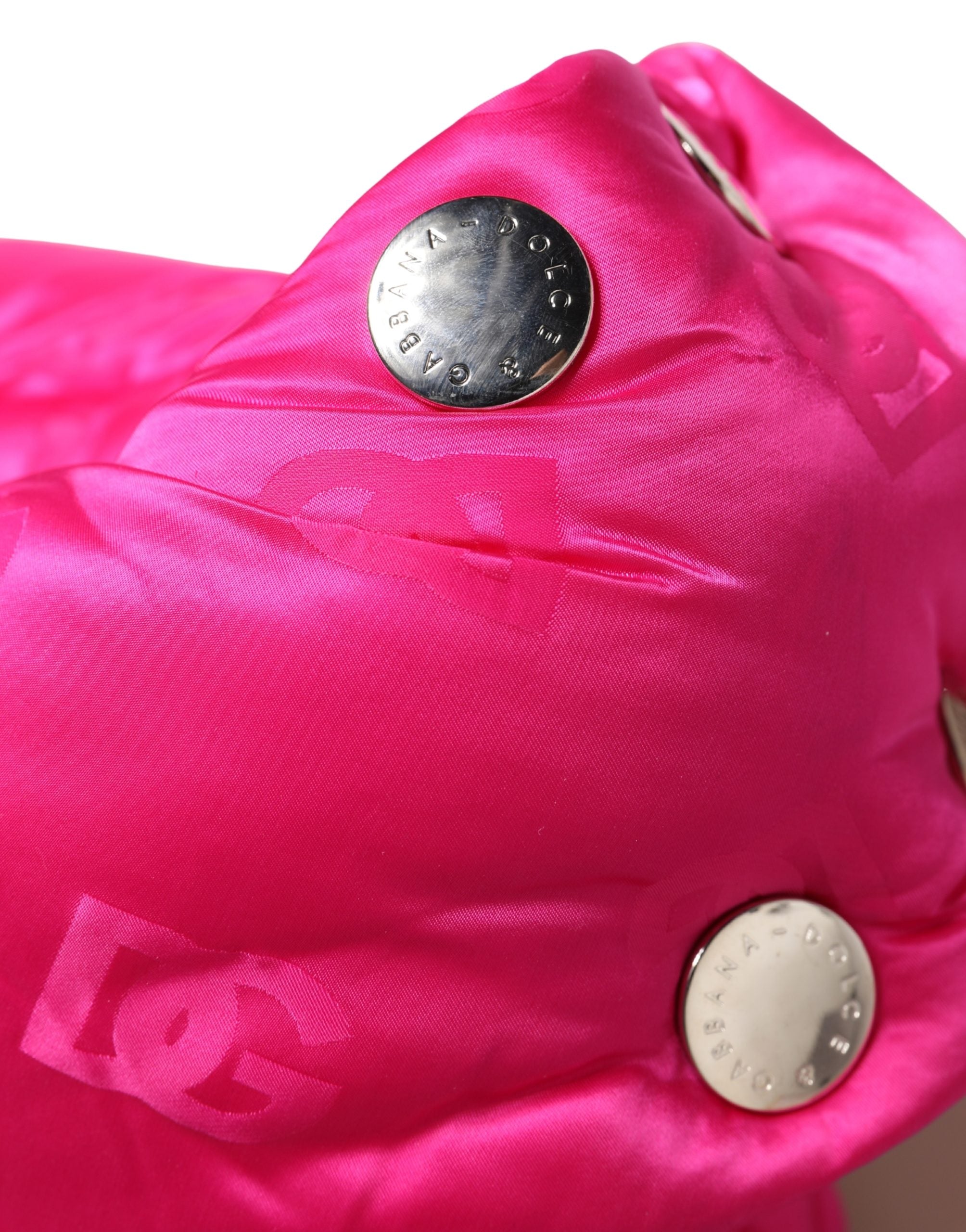 Dolce & Gabbana Men's Pink Logo Print Full Head Scarf Hat-4