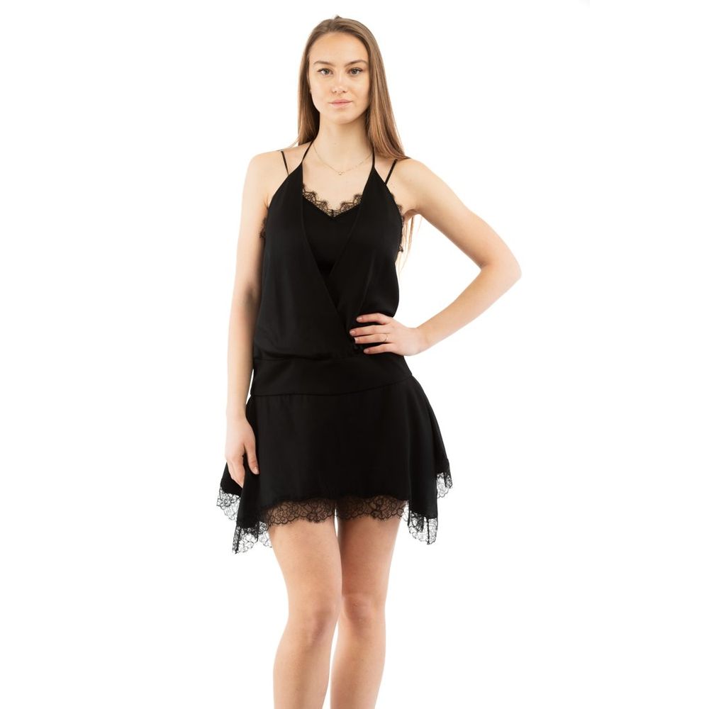 Moschino Black Marabou Casual Dress-1