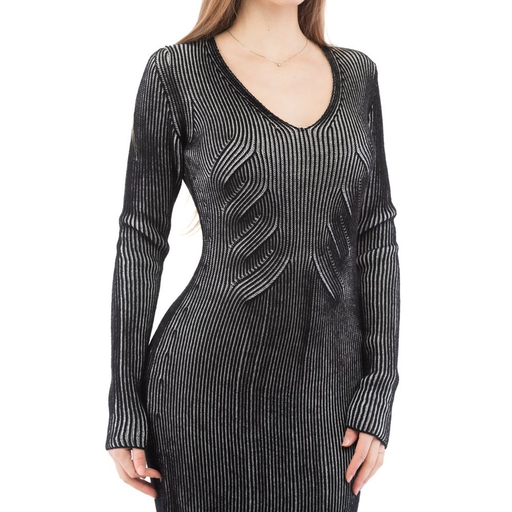 Moschino Multicolor Wool Casual Dress-2