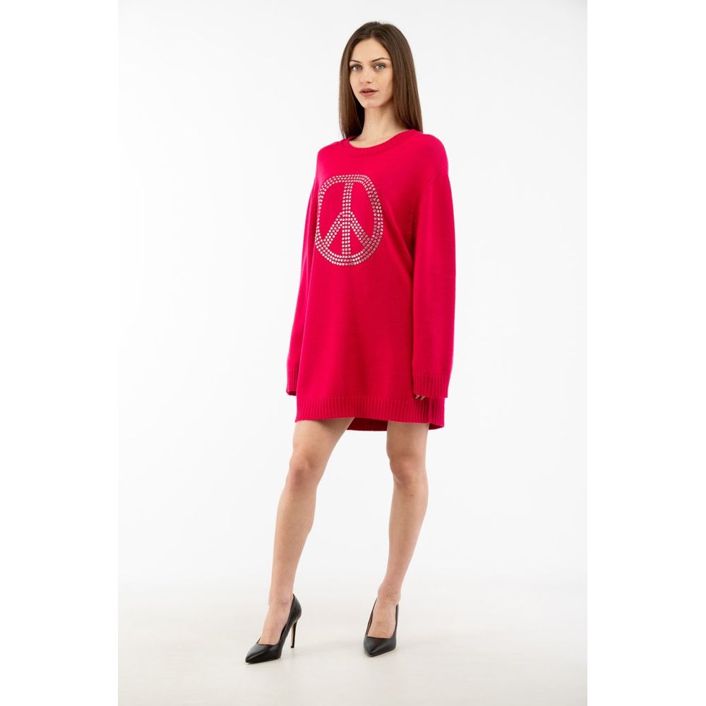 Moschino Fuchsia wool dress for leisure