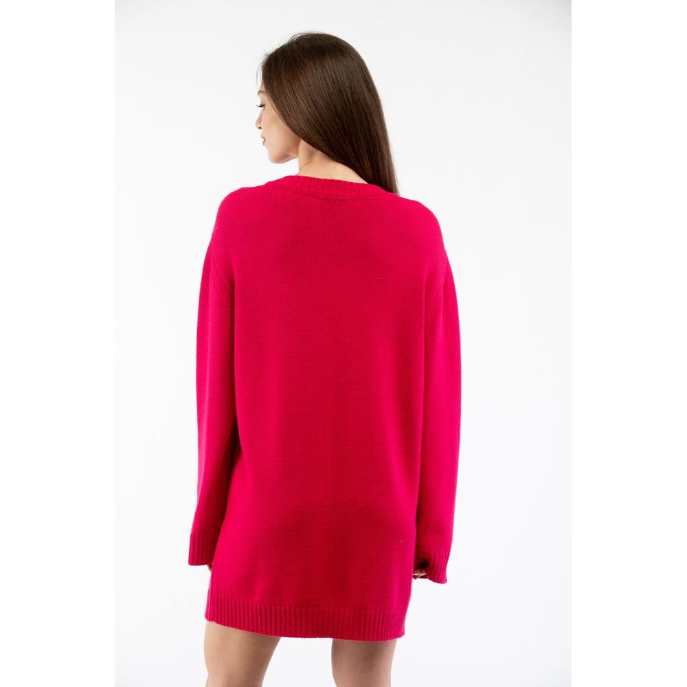 Moschino Fuchsia wool dress for leisure-3