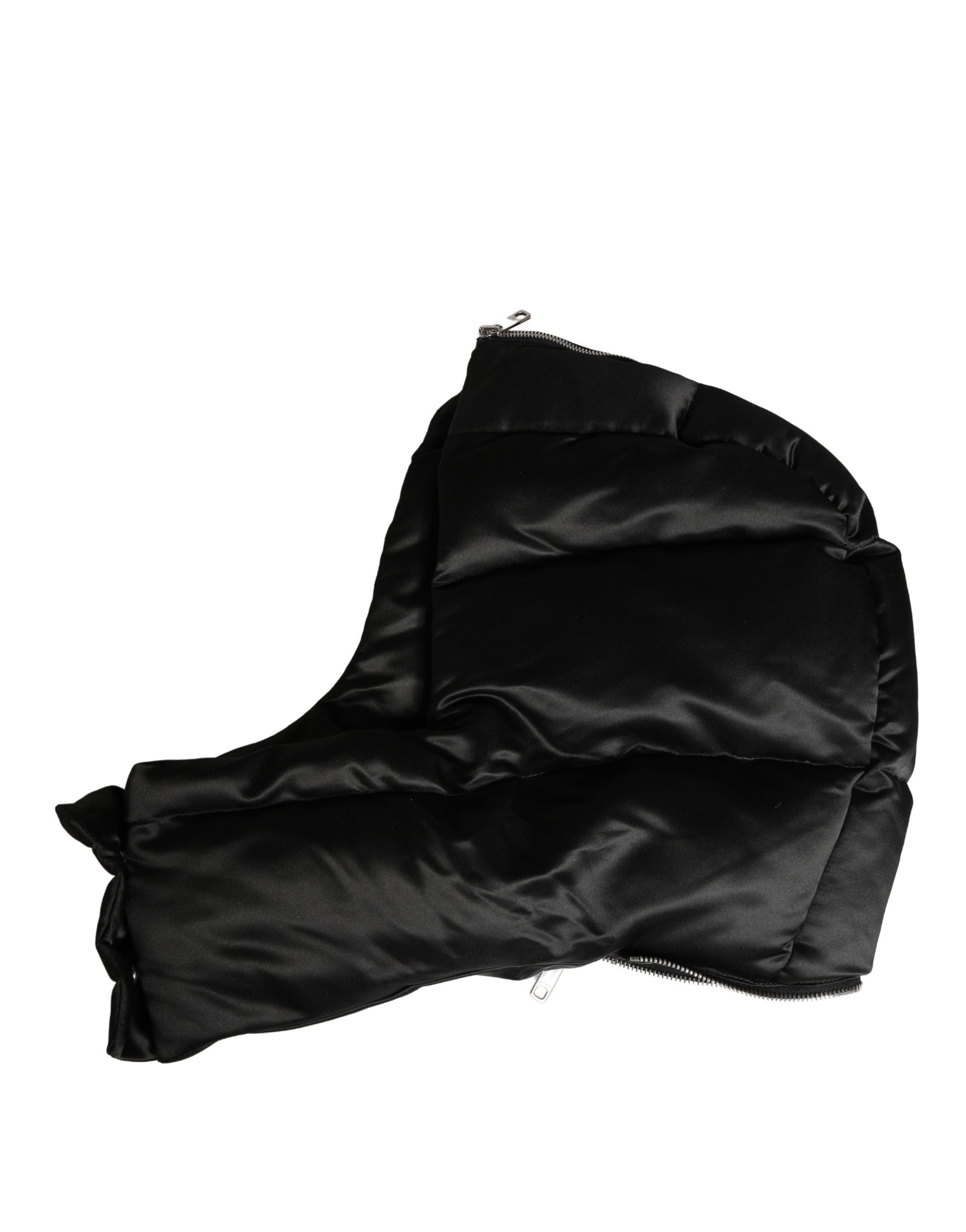 Dolce & Gabbana Black Polyester Full Head Headwear Capello Hat-1