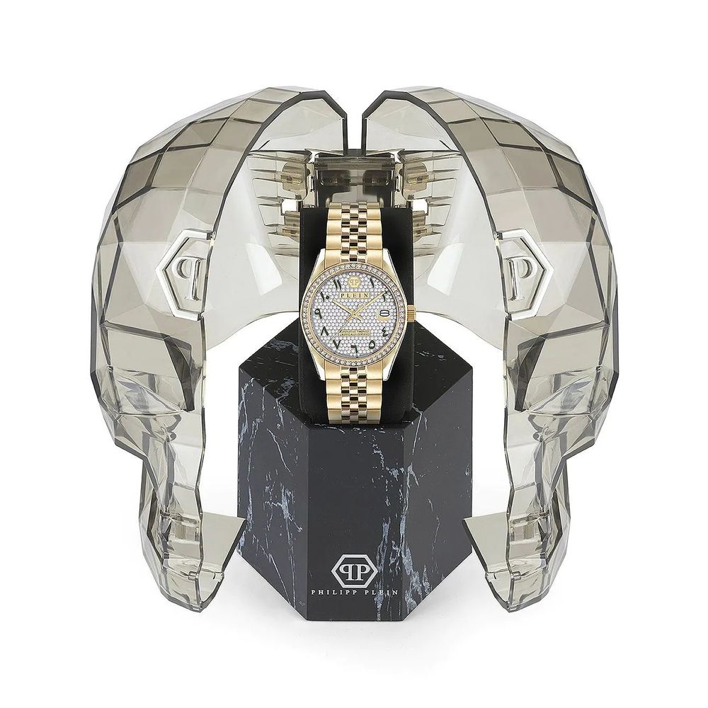 Philipp Plein gold-tone stainless steel dress watch-3