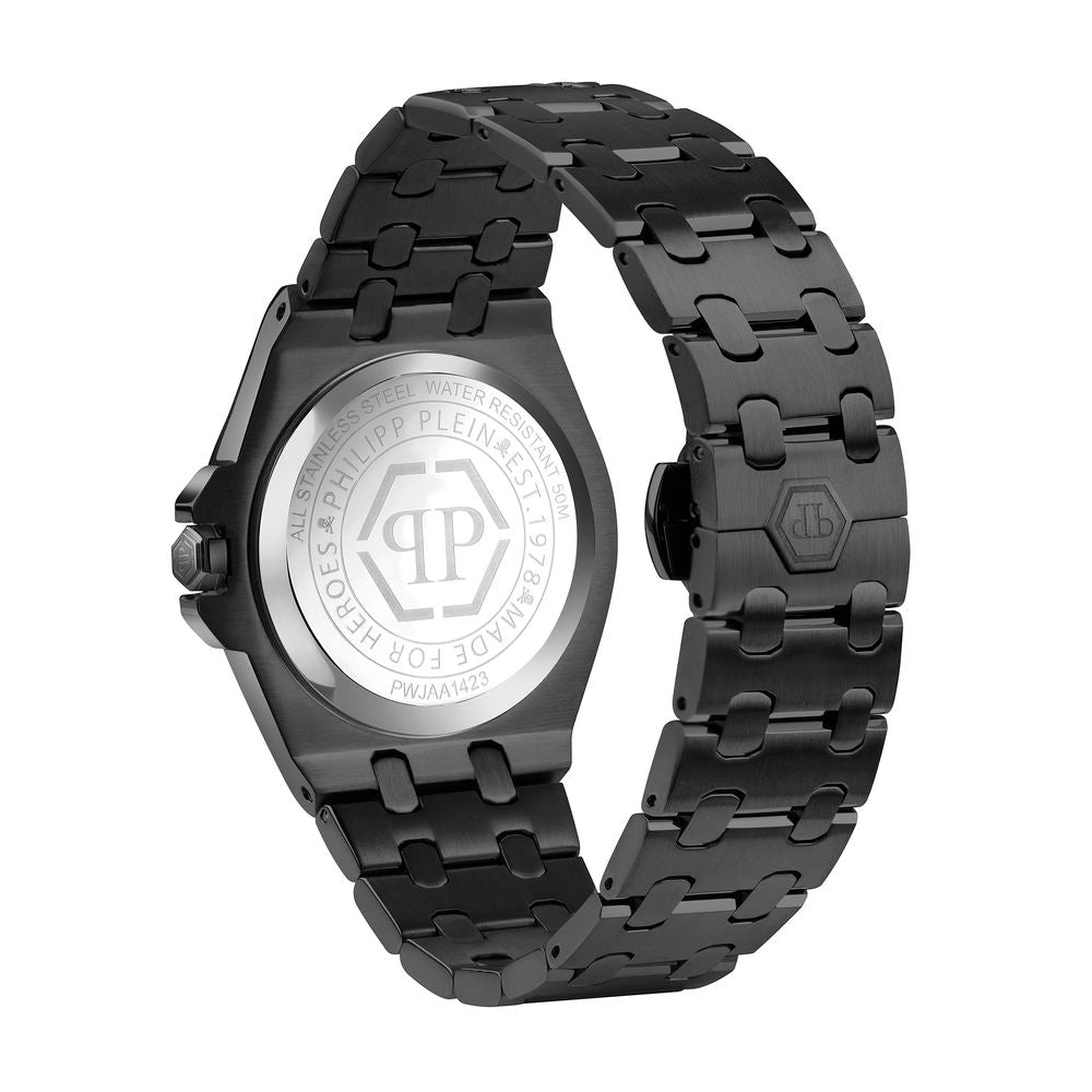 Philipp Plein Black Stainless Steel Dress Watch-2