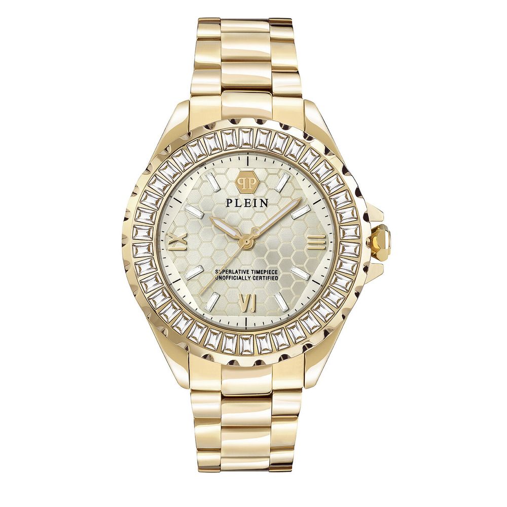 Philipp Plein Gold Stainless Steel Dress Watch-1
