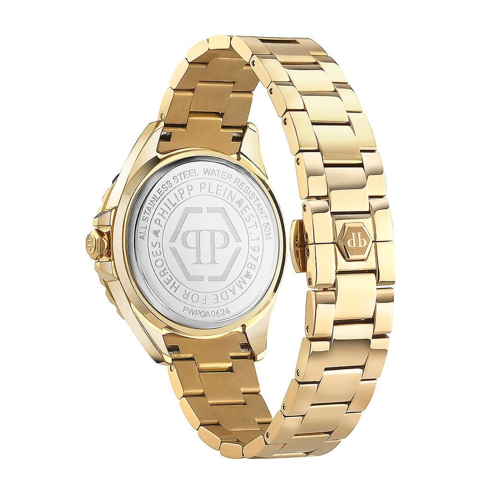 Philipp Plein Gold Stainless Steel Dress Watch-2