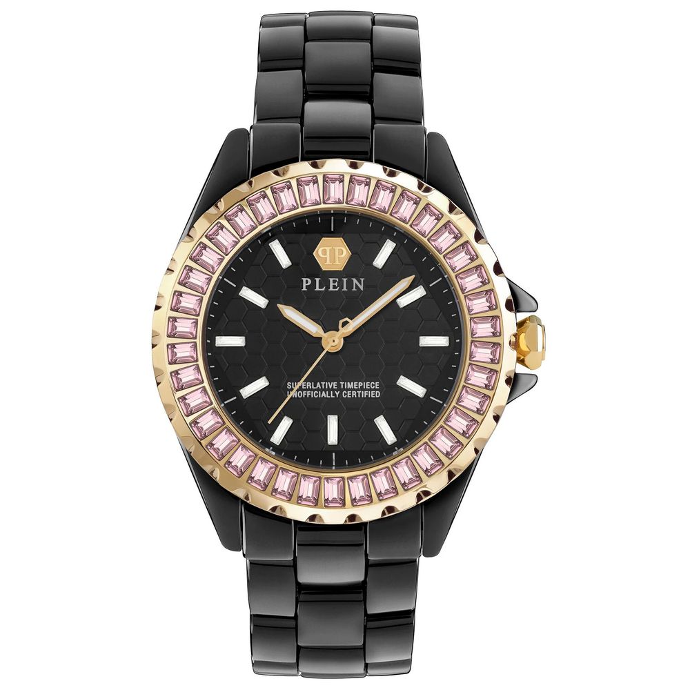 Philipp Plein Black Ceramic Dress Watch-1