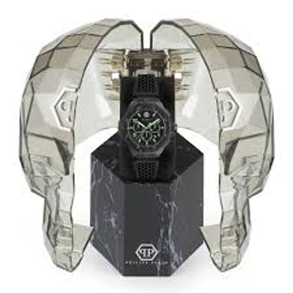Philipp Plein Schwarze Synthetik-Sportuhr-3