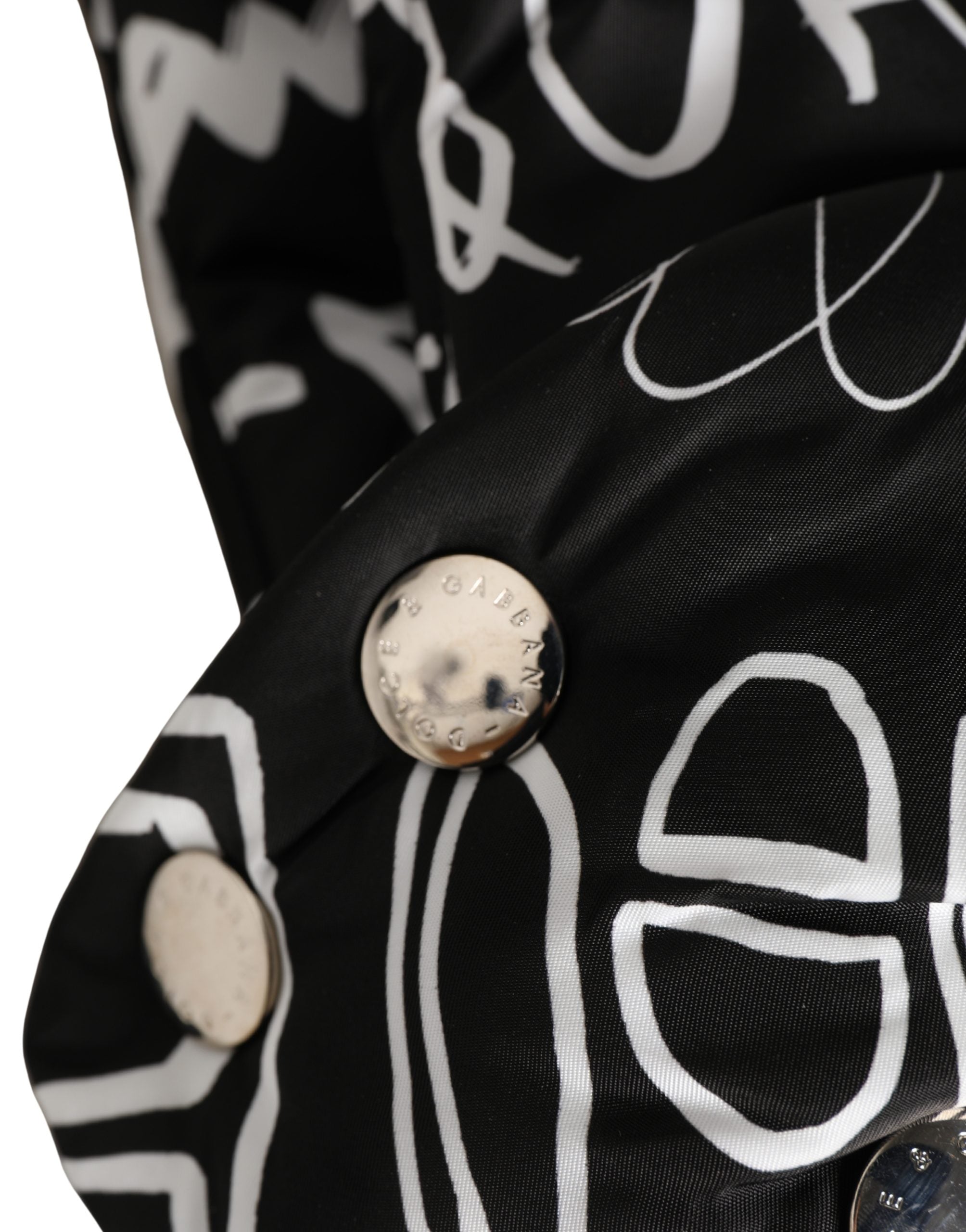 Dolce & Gabbana Black Logo-Print Headscarf Cap Hat-4