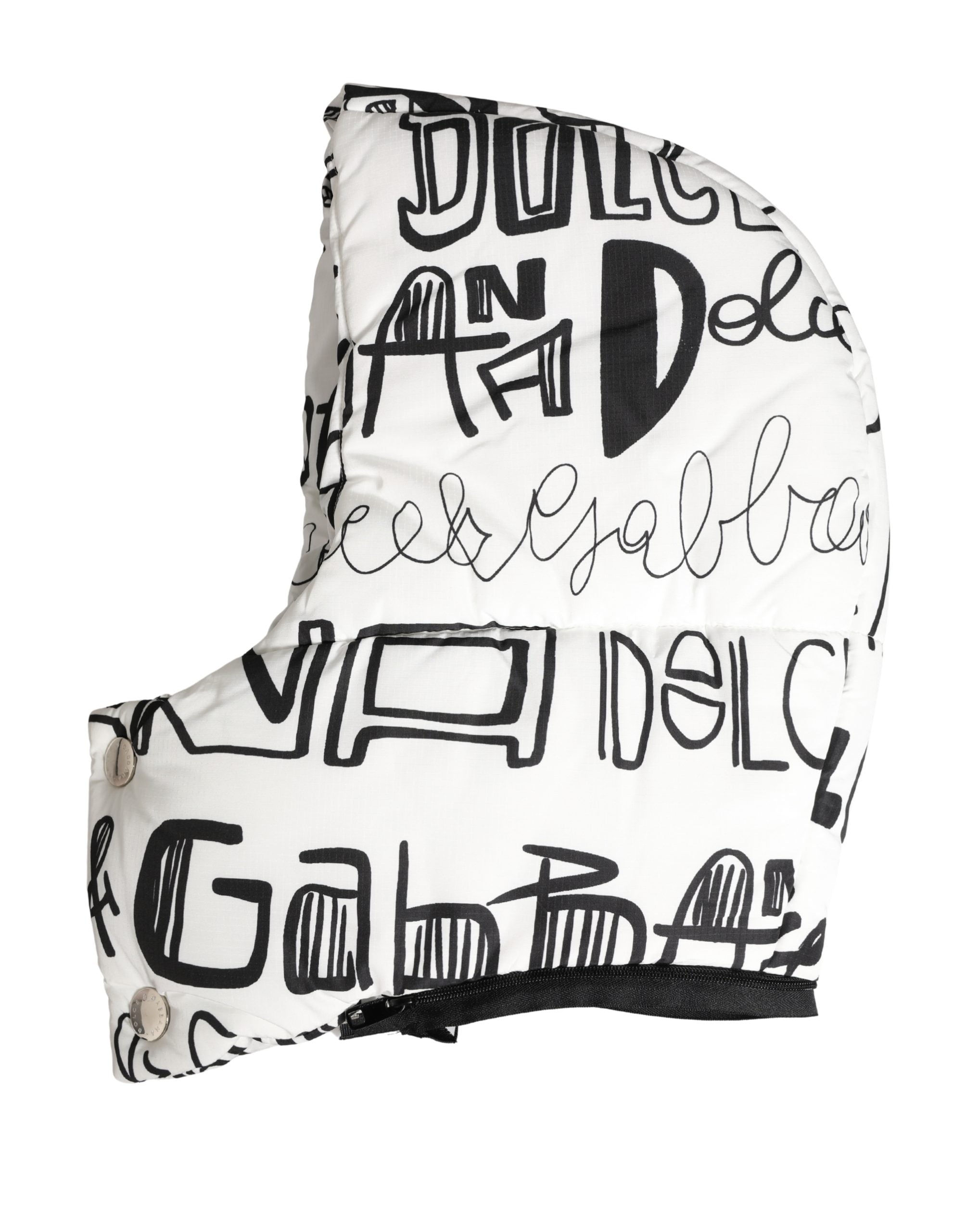 Dolce & Gabbana Weiße Kopftuch-Kappe mit Logo-Print-3