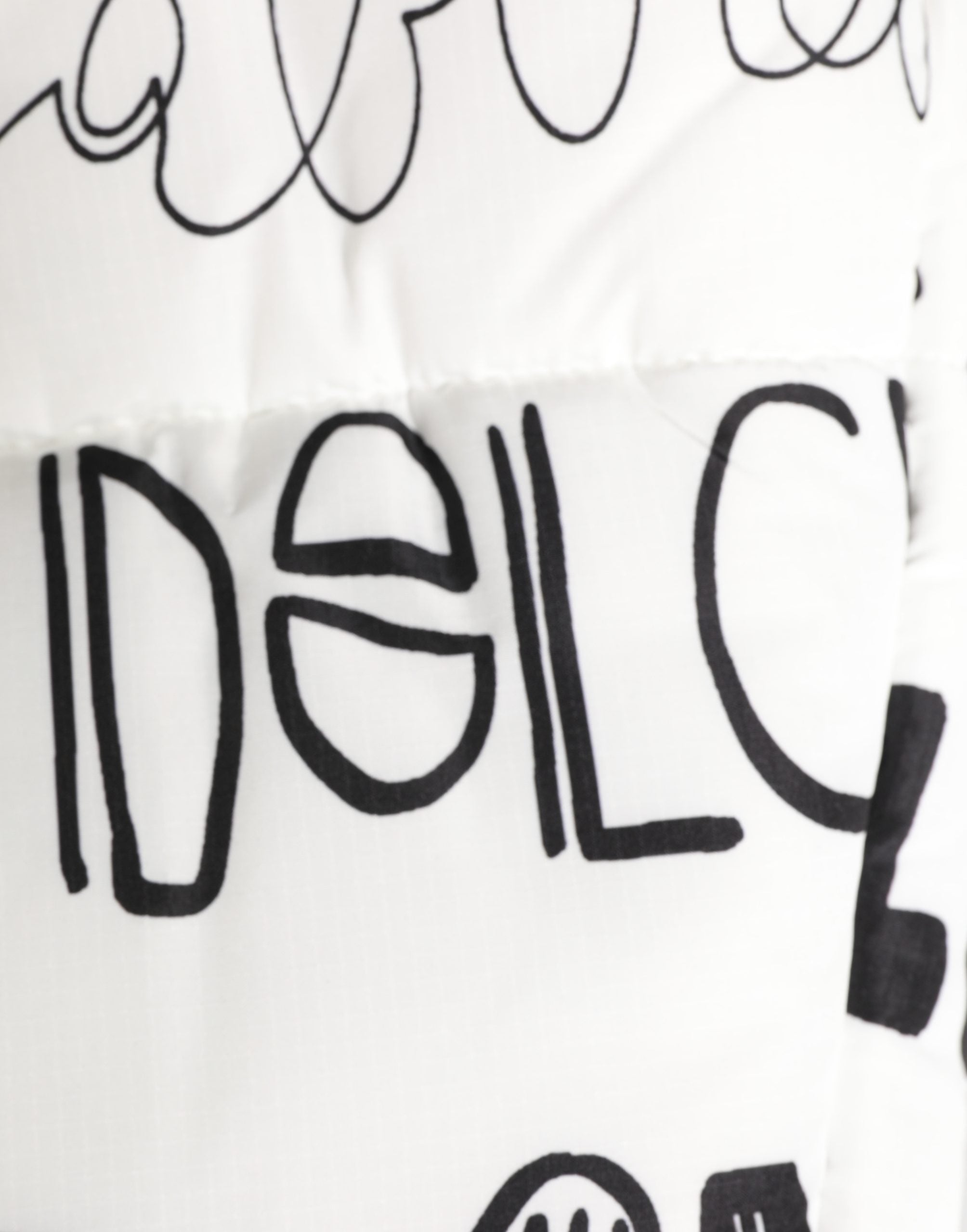 Dolce & Gabbana Weiße Kopftuch-Kappe mit Logo-Print-5