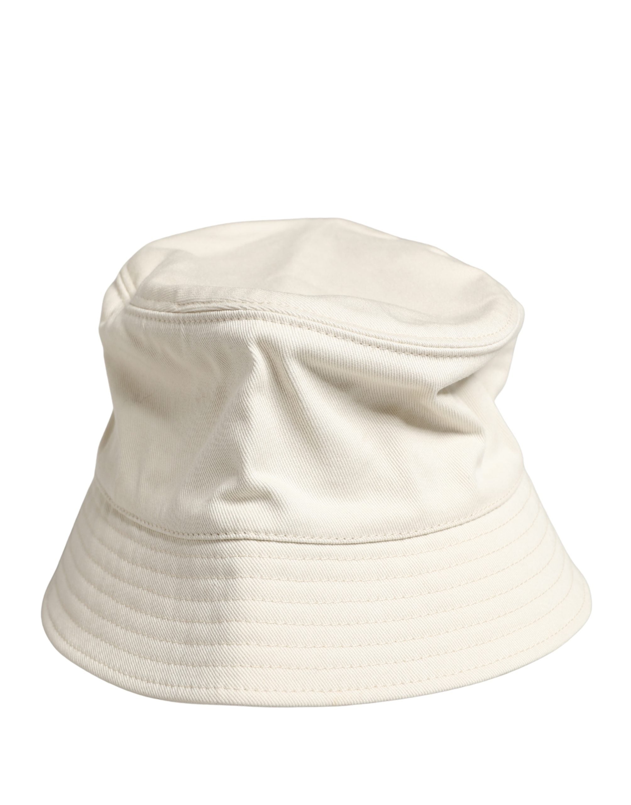 Dolce & Gabbana Herren Fischerhut aus weißer Baumwolle-2