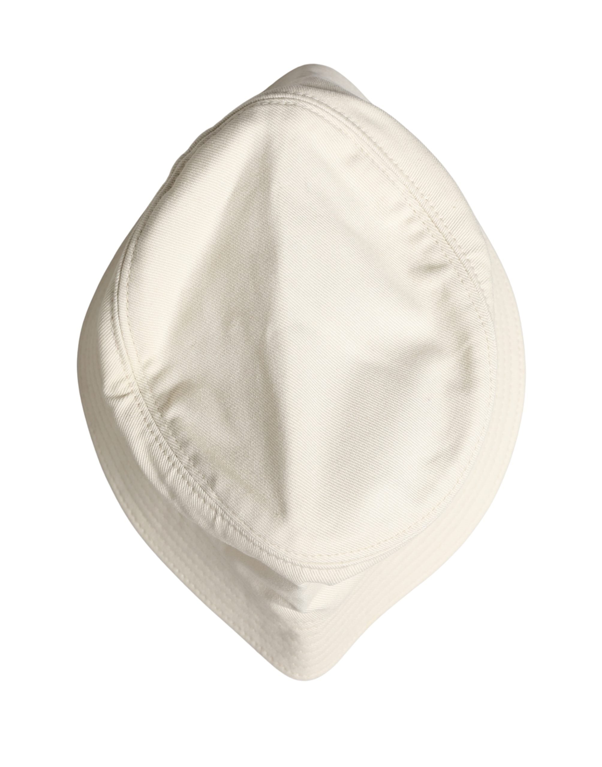 Dolce & Gabbana Herren Fischerhut aus weißer Baumwolle-4