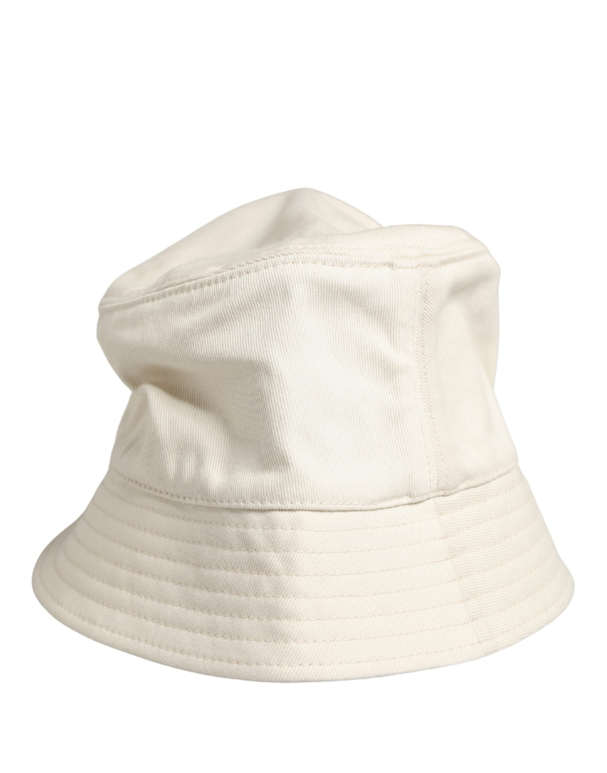 Dolce & Gabbana Herren Fischerhut aus weißer Baumwolle-5