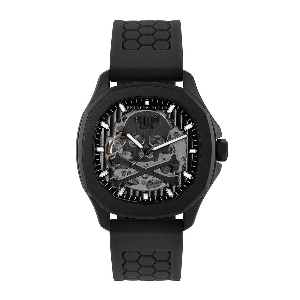 Philipp Plein Schwarze synthetische Sportuhr-1