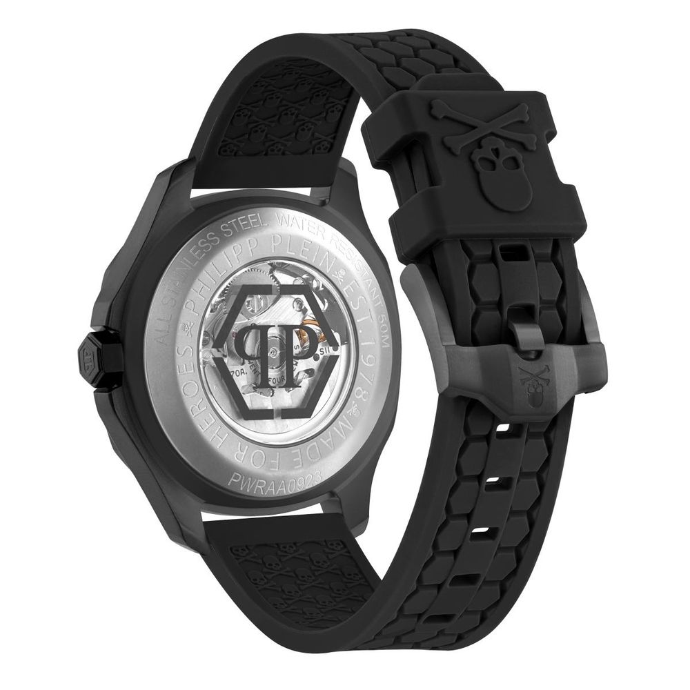 Philipp Plein Schwarze synthetische Sportuhr-2