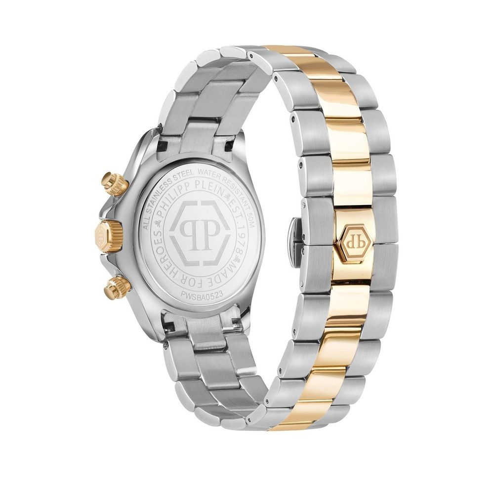 Philipp Plein stainless steel wristwatch with gold finish-2