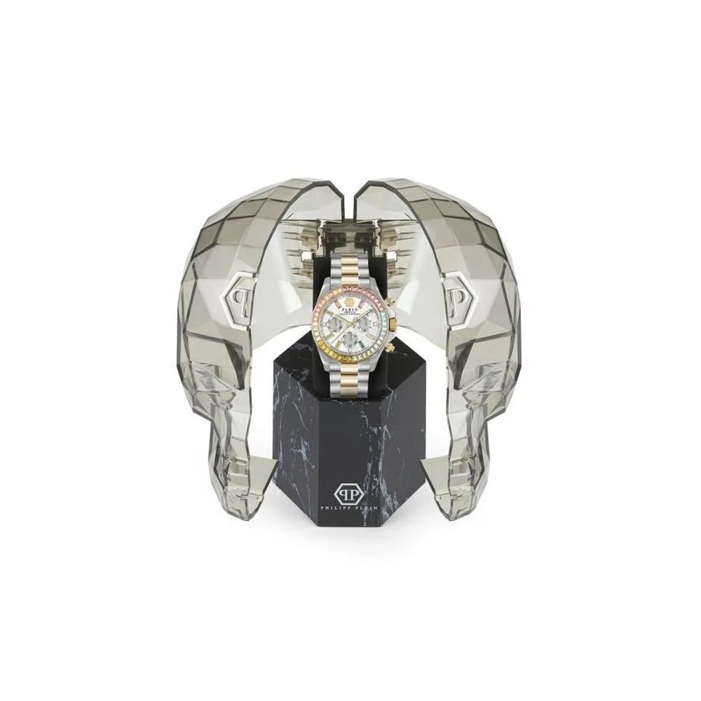 Philipp Plein stainless steel wristwatch with gold finish-3