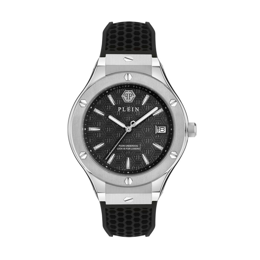 Philipp Plein Schwarze synthetische Sportuhr-1