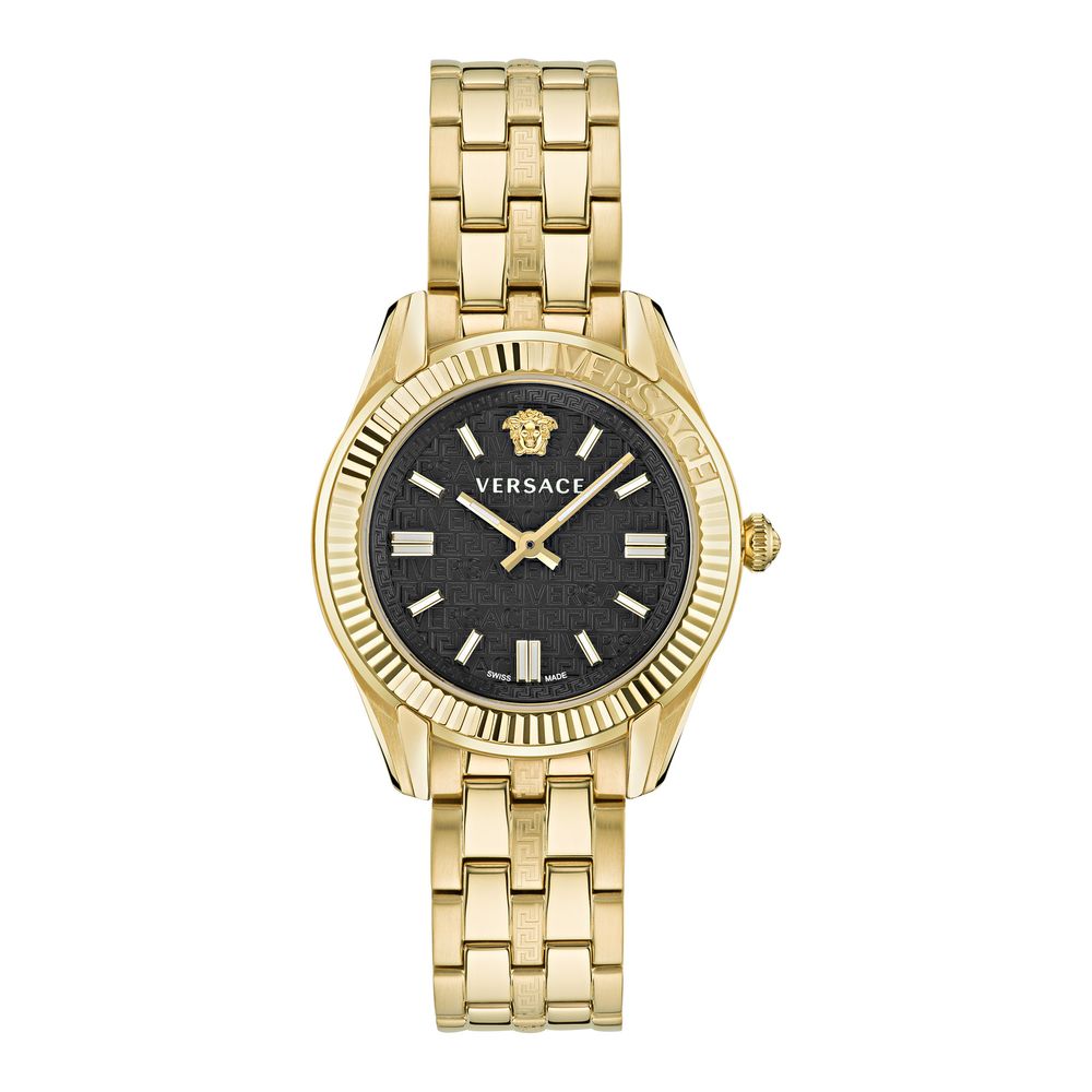 Versace gold-tone stainless steel dress watch