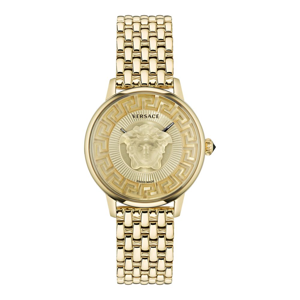 Versace gold-tone stainless steel dress watch