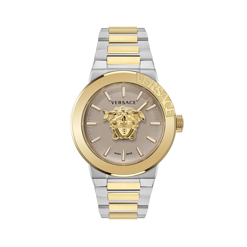 Versace gold-tone stainless steel dress watch