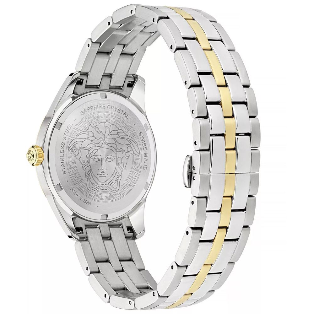 Versace Gray Stainless Steel Dress Watch-2