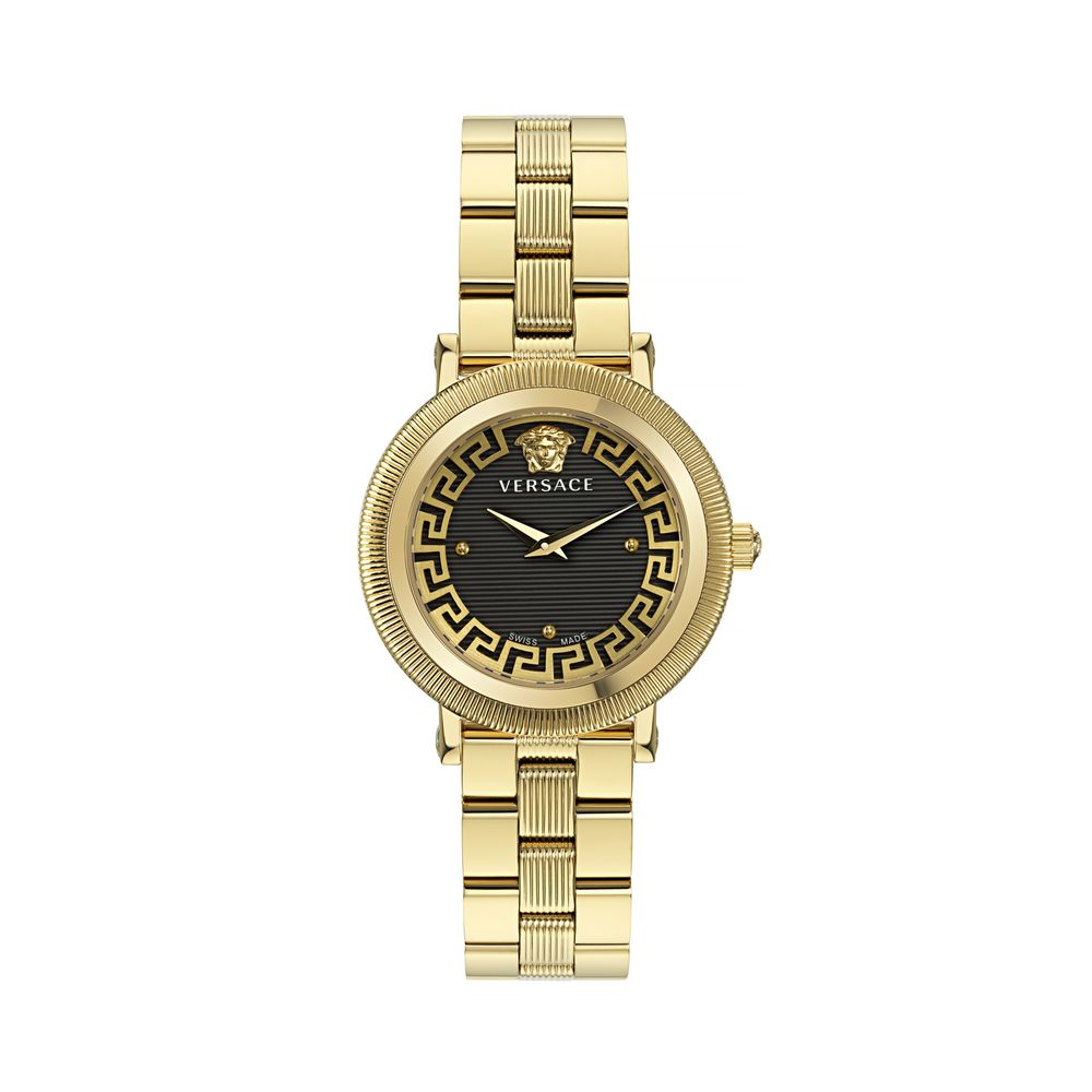 Versace gold-tone stainless steel dress watch