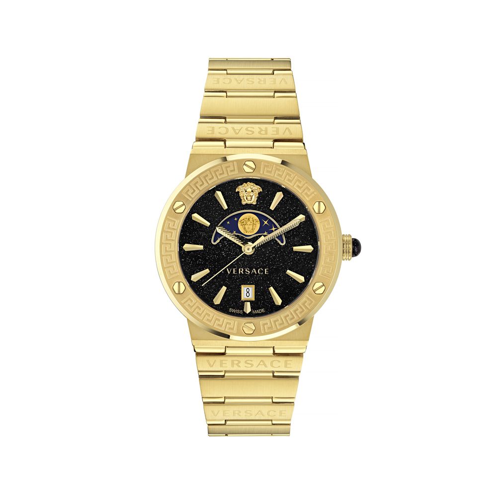 Versace gold-tone stainless steel dress watch