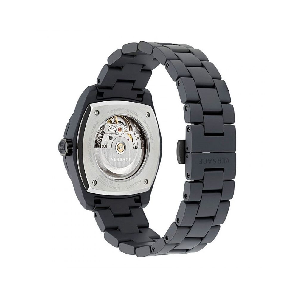 Versace Black Ceramic Dress Watch-2