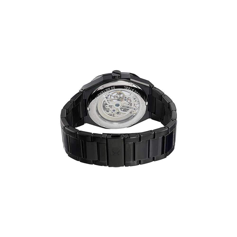 Pierre Cardin Schwarze Edelstahl-Dresswatch-3
