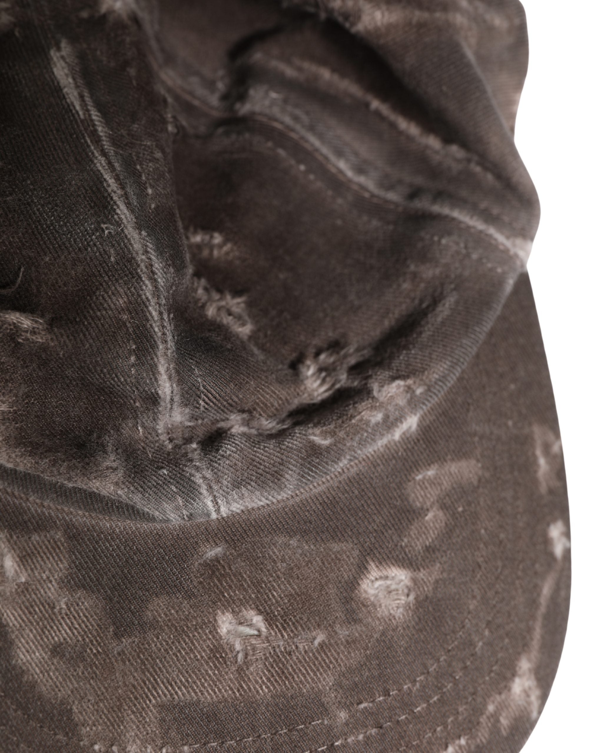 Dolce & Gabbana Men's Distressed Cotton Baseball Cap in Brown-7